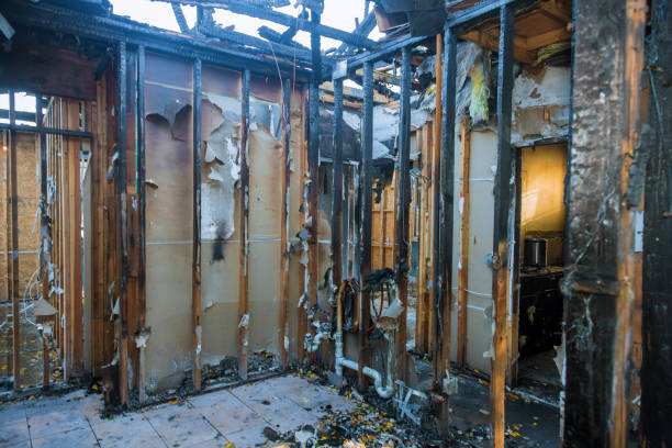 Professional Fire Damage Repair technician working in Silver Lake, FL